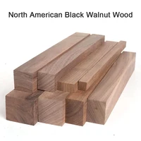 Black Walnut Wood Handmade DIY Carved Long Wooden Square Material Solid Wood Plank Supports Customized Sizes