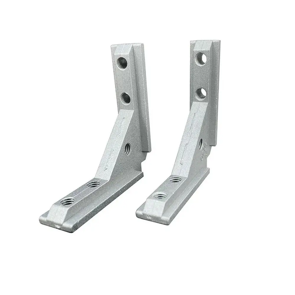 1/4Pcs 2020 3030 4040 Angle Slot Connector Die Cast Aluminum Corner Groove Corner Code Bracket Fixing Hardware L Bracket
