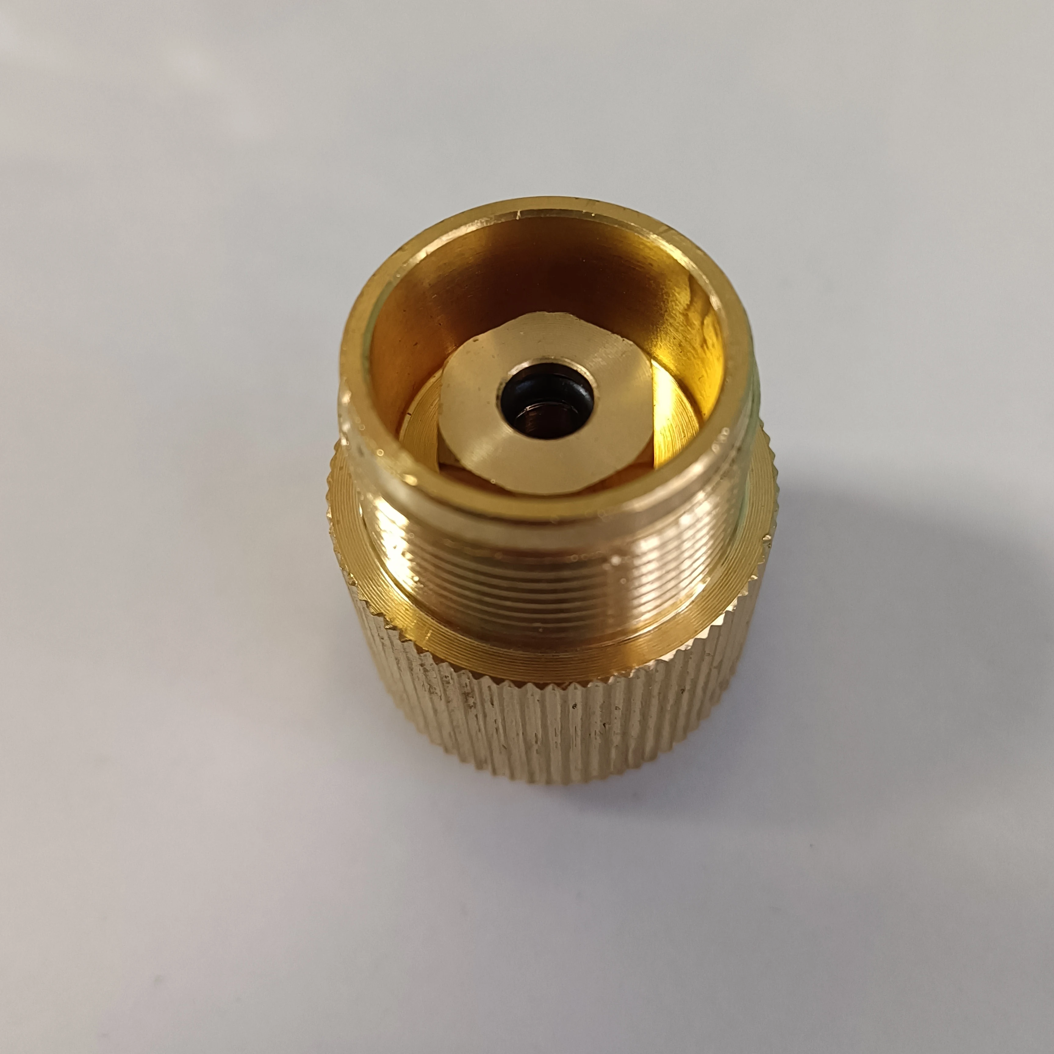 Gasflaschen-Konverter 1"-20 UNF Adapter Lindal-Ventil Gasflasche auf 7/16"-28UNF Grüner Propantank Schweißbrenner MAPP-Gasflaschen – Detail 7