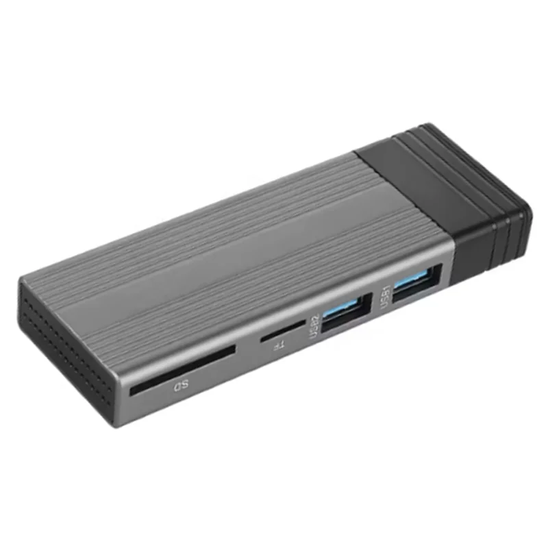 L53A-M2 NVME NGFF SSD 외장 케이스 타입 C 3.1 10Gbps USB C 허브 - SD TF USB2.0 분배기 독 USB 허브 (데스크탑/노트북용)