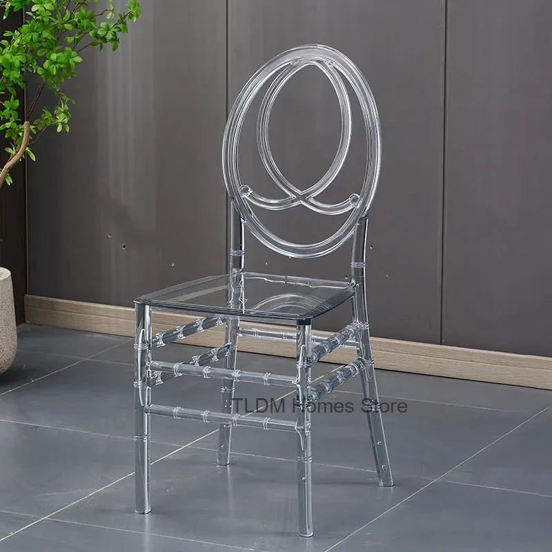 Home Transparent Dining Chair Hotel Crystal Chair Commercial Furniture Outdoor Wedding Chair Banquet Lounge Chairs For Events