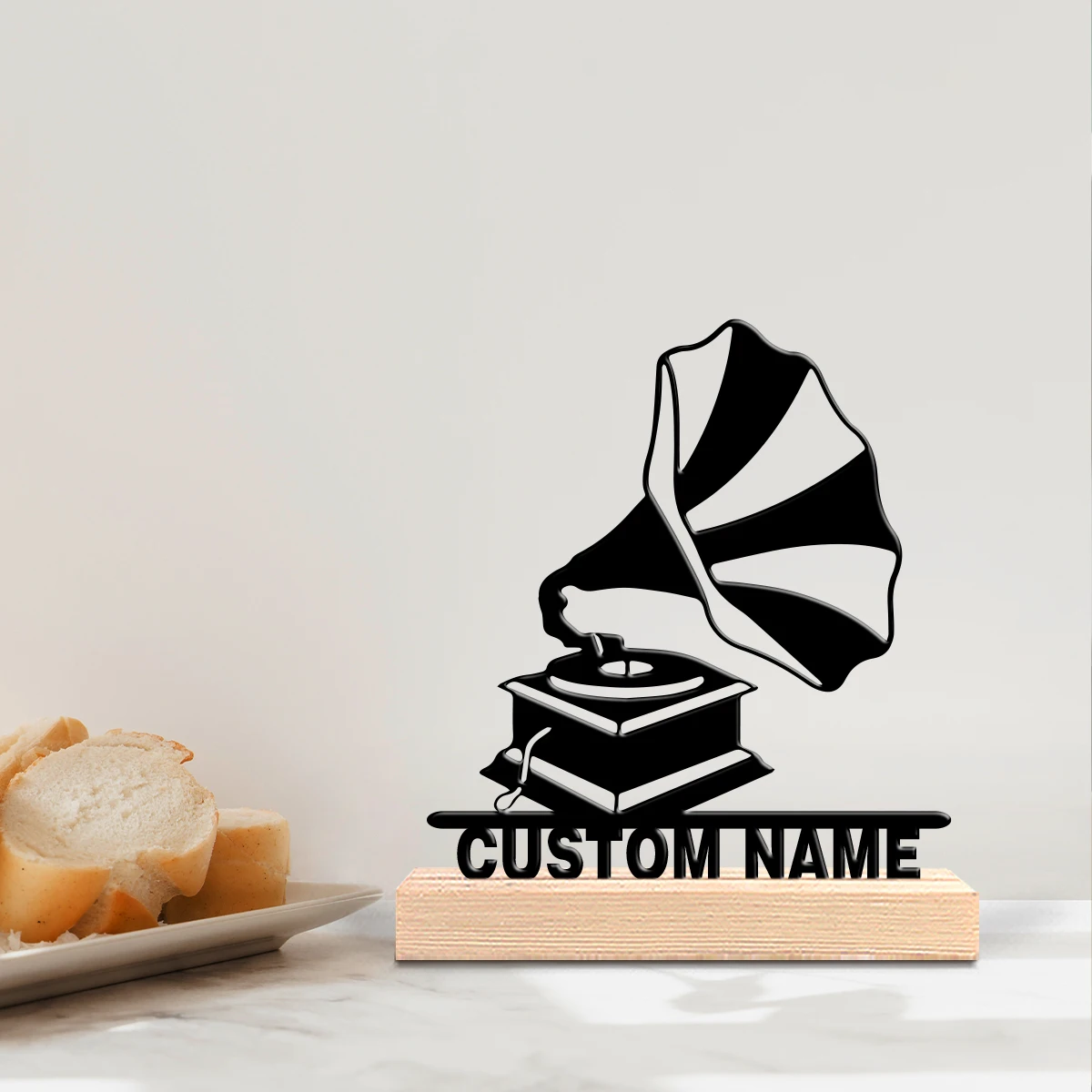 Art Craft Letter A - 1pc Creative Gramophone Custom Letter Metal