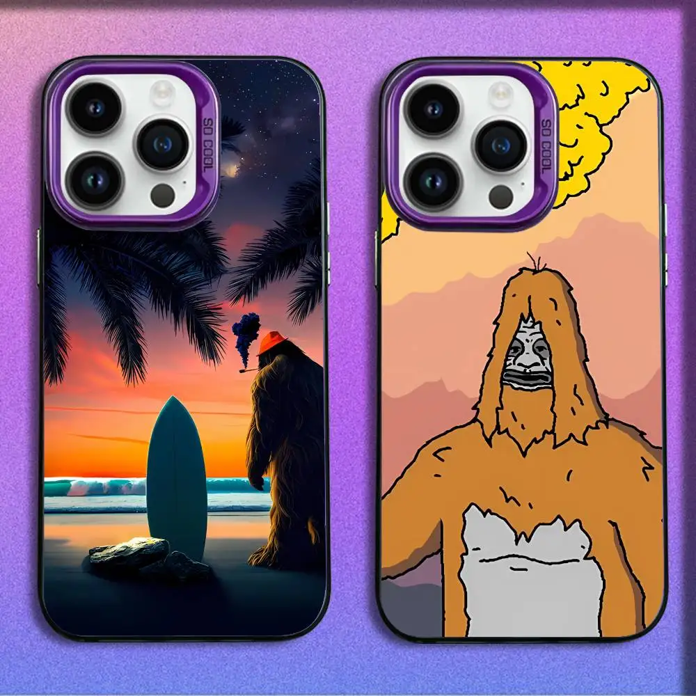 

S-Sassy Animation The S-Sasquatch Phone Case For iPhone 17,16,15,14,13,12,11,Pro,Max,Plus,E,SE4,Air,Mini Purple IMD Box