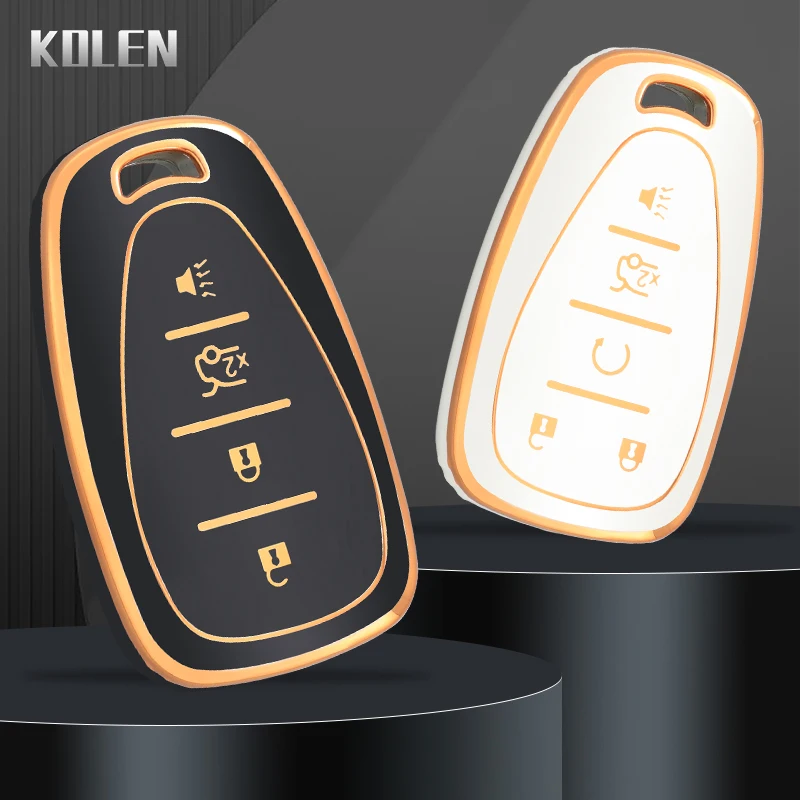 TPU Car Remote Key Case Cover Shell For Chevrolet Chevy Malibu Camaro Cruze Traverse Spark Equinox Sonic Volt Bolt Accessories