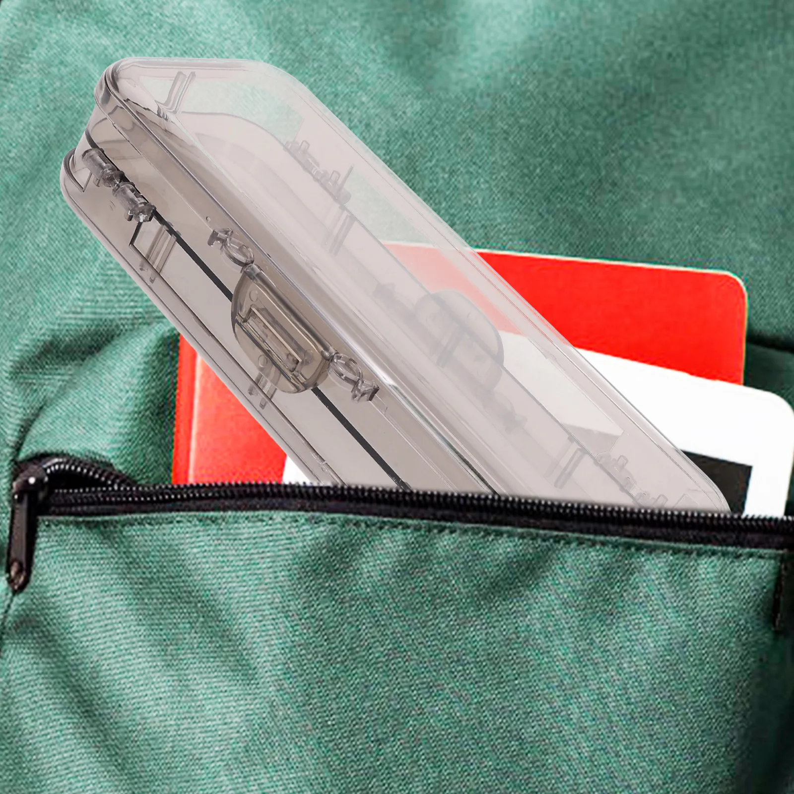 Sturdy ABS Pencil Case Small Plastic Stationery Box for Pens Pencils Erasers Sharpeners Cosmetics Jewelry Keys Clutter