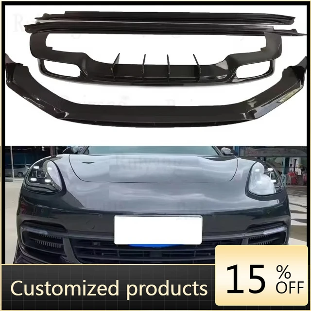 

High quality and reliableSuitable for PorscheS 2017-2023 Panamera 971 Carbon Fiber Body Kit Front Lip Rear Lip Bumper Side Skirt