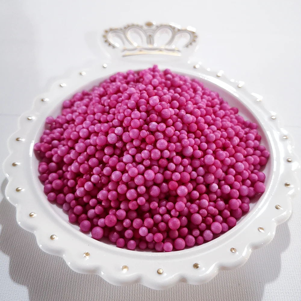 40g/Bag 2-4mm Round Foam Balls Color Foam Pellets DIY Handmade Slime Material Box Makeup Bucket Filling About