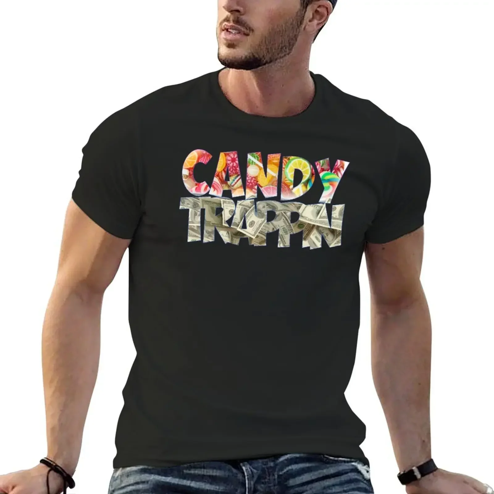 

Candy Trappin T-Shirt designer shirts vintage clothes anime t shirts blue archive plus size men clothing