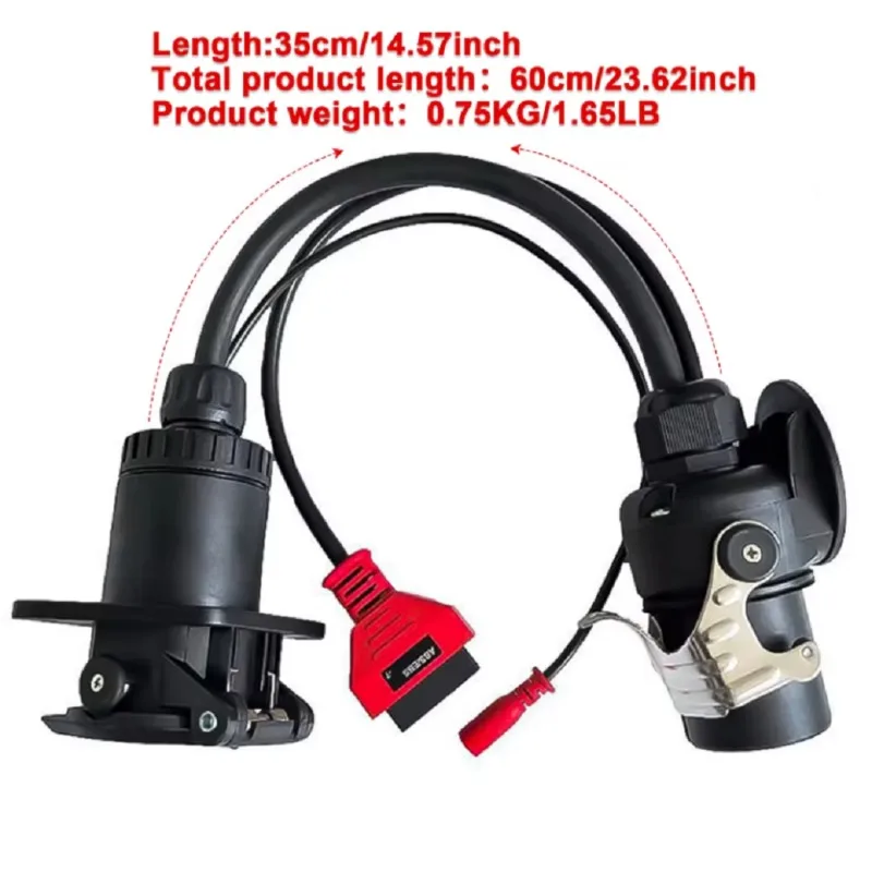 New for And for Other Truck Vehicles Adapter Cable EBS ISO 7638 OBD2 Trailer Diagnostic
