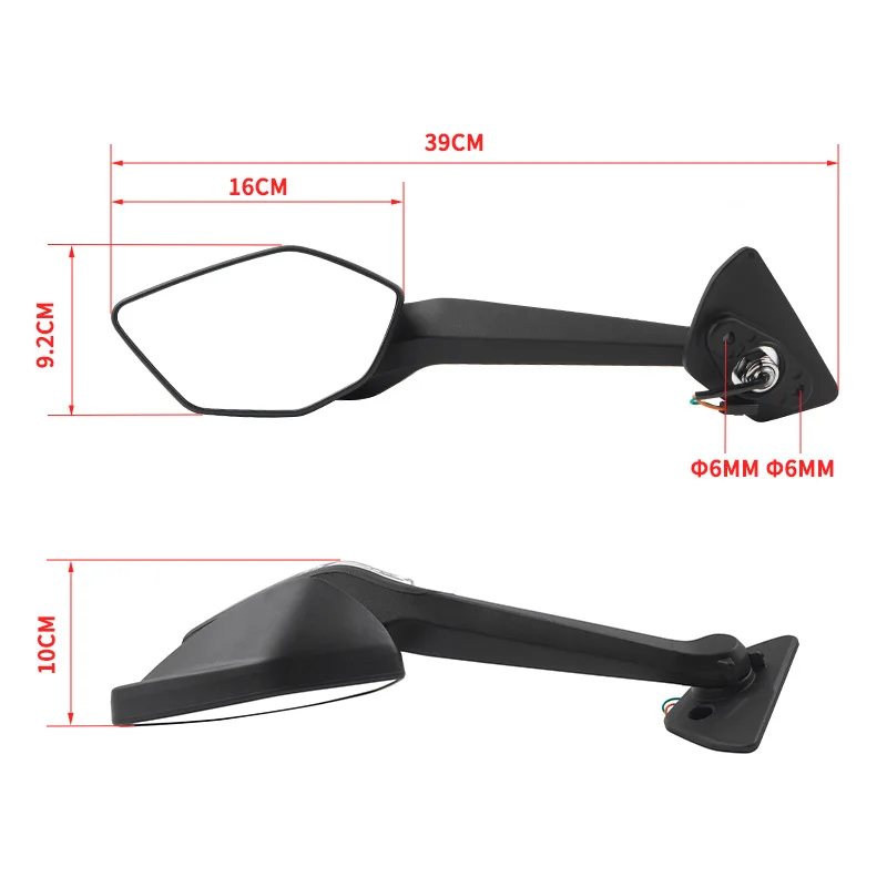 ل CFMOTO 675SR-R مرآة الرؤية الخلفية اليسار واليمين عكس مرآة CF Moto 675 SR-R CF675 مرآة الرؤية الخلفية دراجة نارية الأجزاء الأصلية