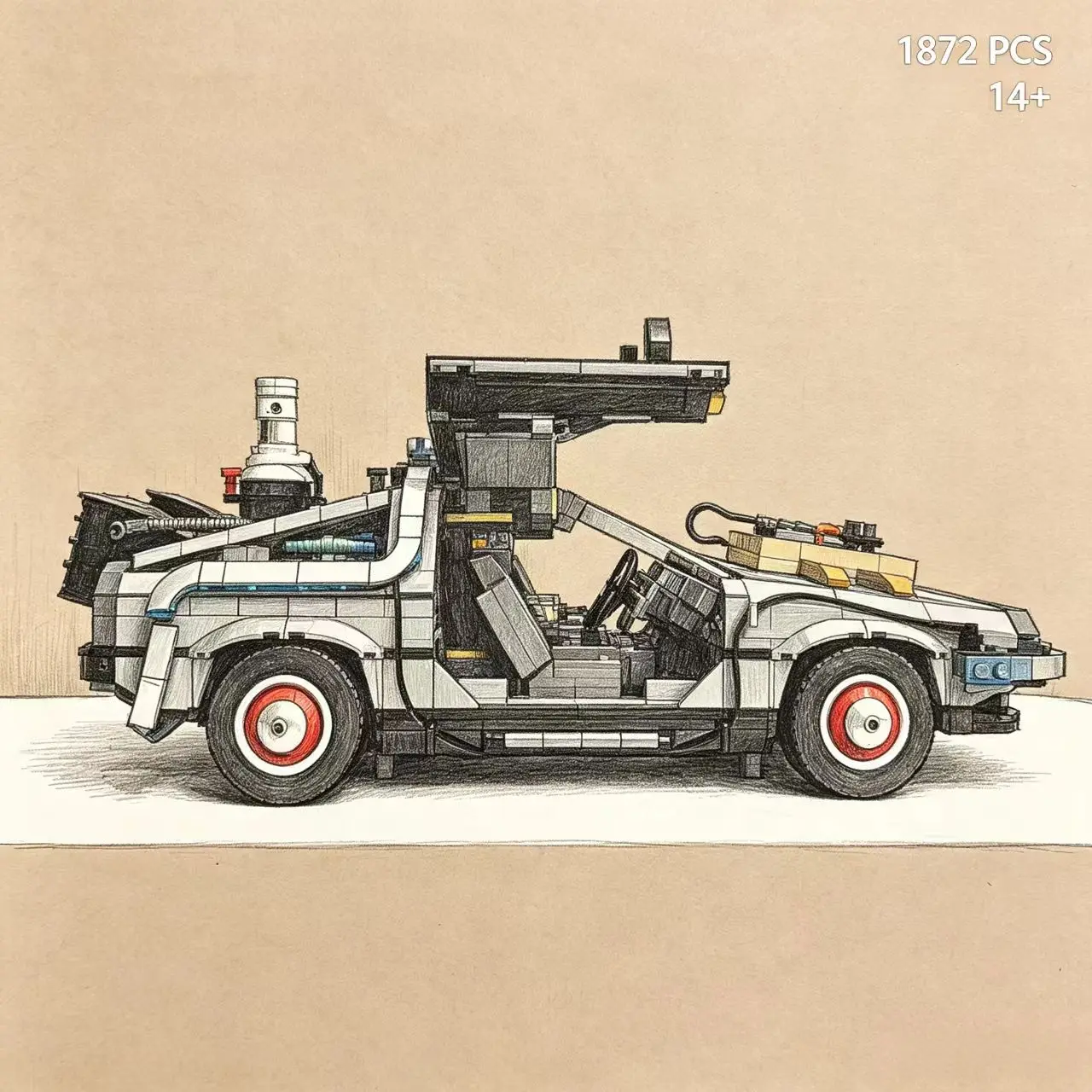 The popular movie series 1872PCS – take you to the future with futuristic sports cars – makes an excellent gift choice.