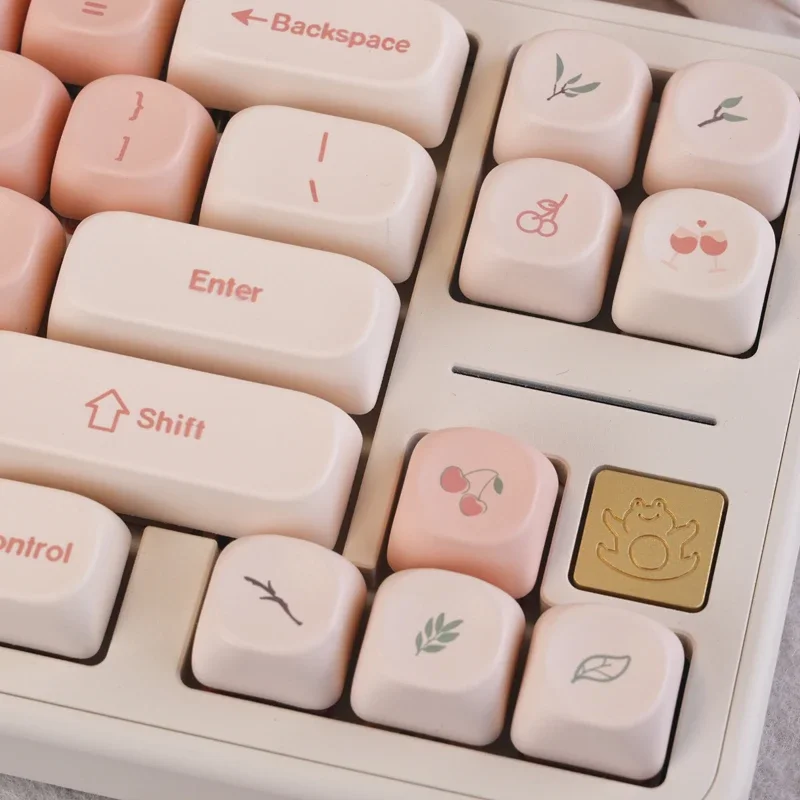 

Moa Cherry Keycap Pink PBT Hot Sublimation Custom Personalized Mechanical Keyboard Cap 68/75/87/108 Miles From