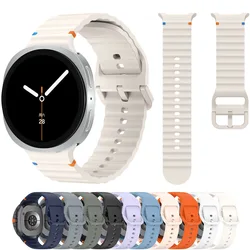 Original Band for Samsung Galaxy Watch 8 strap 44mm 40mm sport Silicone No gaps Bracelet correa Galaxy Watch8 8 classic bands