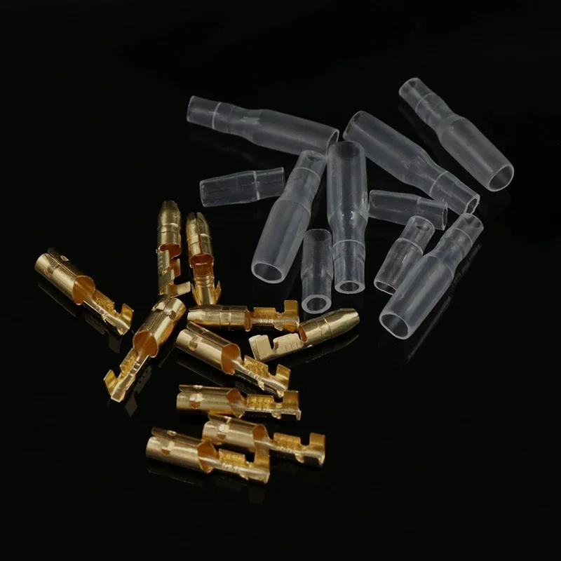 4.0 Bullet Terminal Car Wire Connector Diameter 4mm Male and Female Terminal + Insulating Shell Cold Pressed Terminal