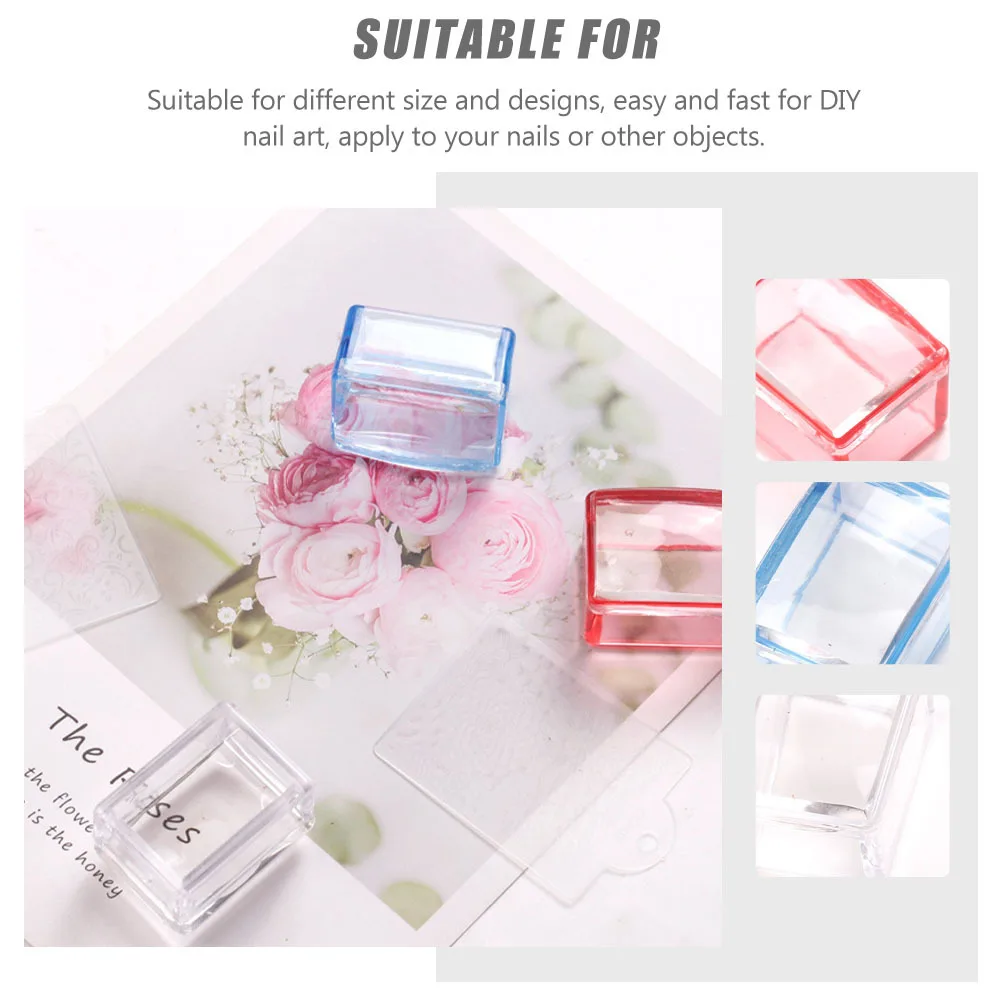 

3pcs Art Stampers Manicure Stamping Tools For Diy Nail Design Home Salon Use Nail Art Diy Tools Manicure Accessories