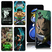 Anime Roronoa Zoro Black Silicone Phone Case For Xiaomi POCO X3 X4 NFC F5 M3 M4 M6 X5 X6 Pro F3 F4 GT 5G C55 C65 M5