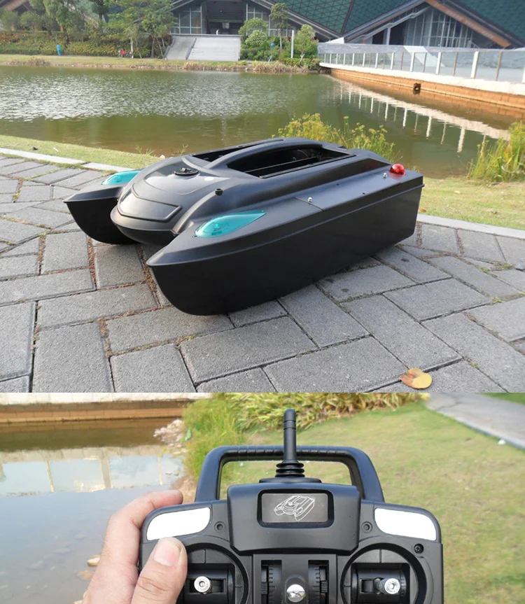 قوارب طعم صيد السمك RC قابلة لإعادة الشحن وجهاز التحكم عن بعد