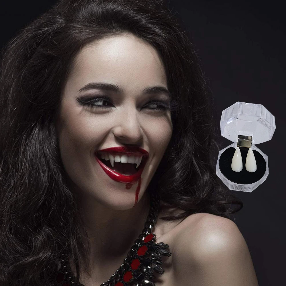 Halloween Party Vampir falsche Zähne Horror Kostüm Zähne Zahnersatz Cosplay Erwachsenen Kind DIY Halloween Vampir Dekoration Requisiten Gefälligkeiten