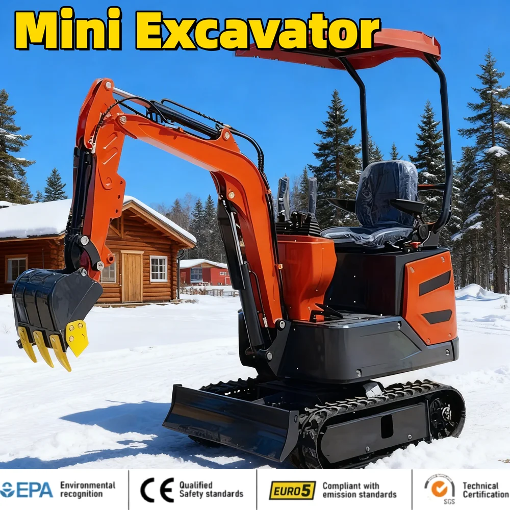 مصنع مخصص رائجة البيع 1 طن 2 طن حفارة دلو جميع التضاريس باجر حفار صغير مع ذراع طويل للهندسة/التعدين #1