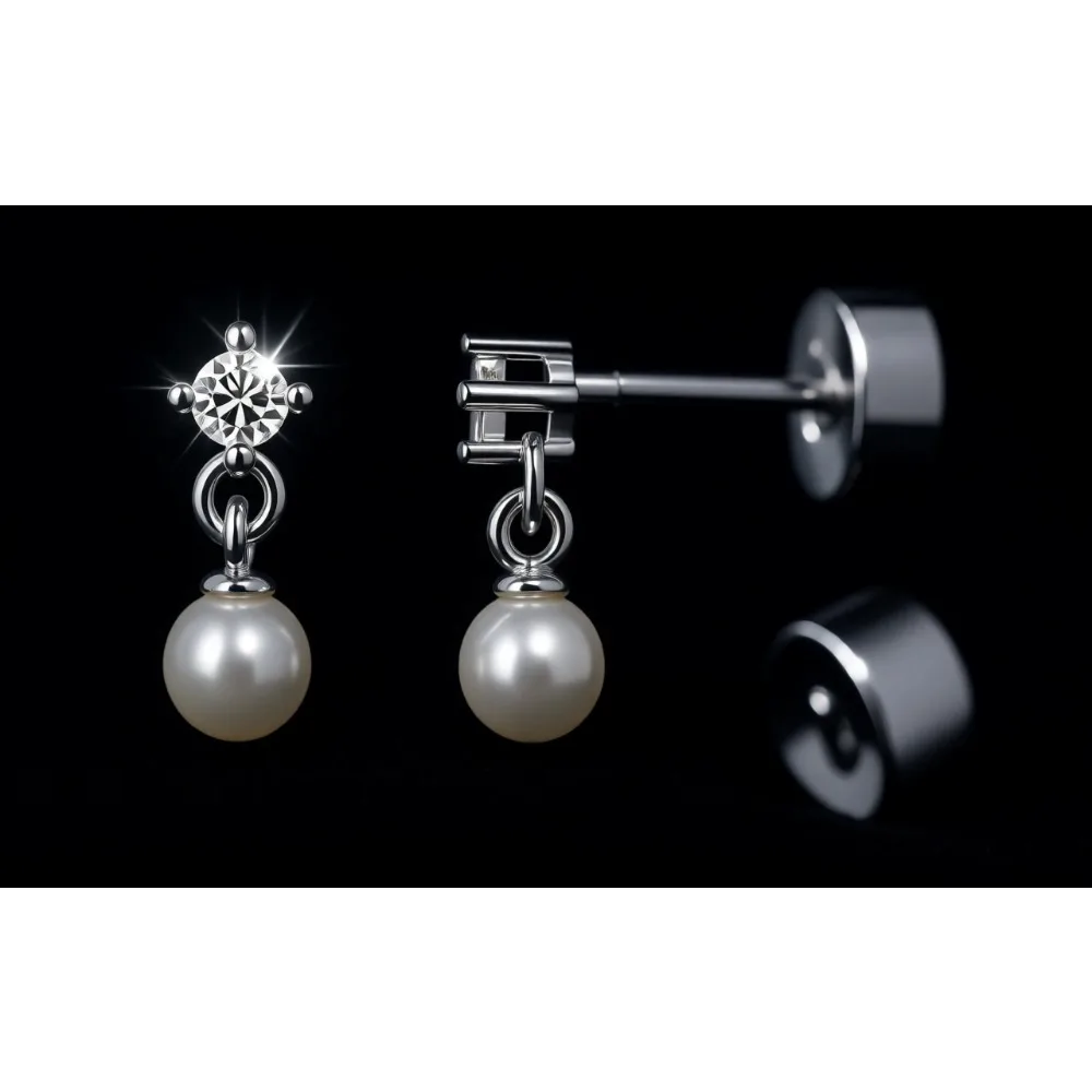 

Серьги-подвески с позолотой 14K для женщин, с плоской задней частью, для пирсинга хеликса/хеликс-пирсинга, с жемчужным кластером, треугольником, лотосом, маркизой, фианитами, на винтовой застежке
