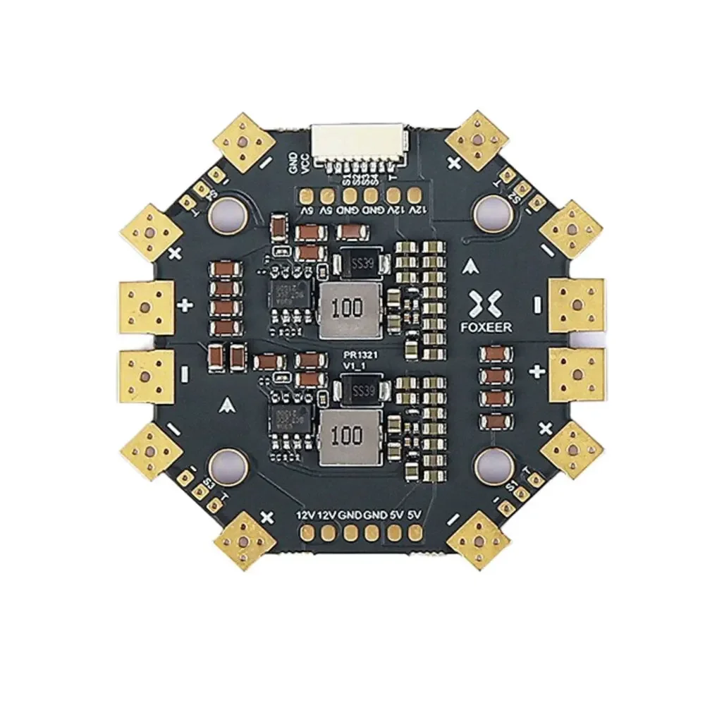 Foxeer-RCマルチローター飛行機用デュアルバッテリーパッド,fpv,長距離cinelifter,DIYパーツ,12ハブ,pdb400,8s,400a,pdb