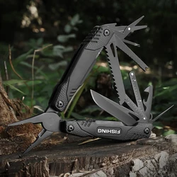 Multitool Fishing Plier Wire Cutter Outdoor EDC Manual Tool Multifunctional Clamp Camping Folding Pocket Knife Cutting Pliers