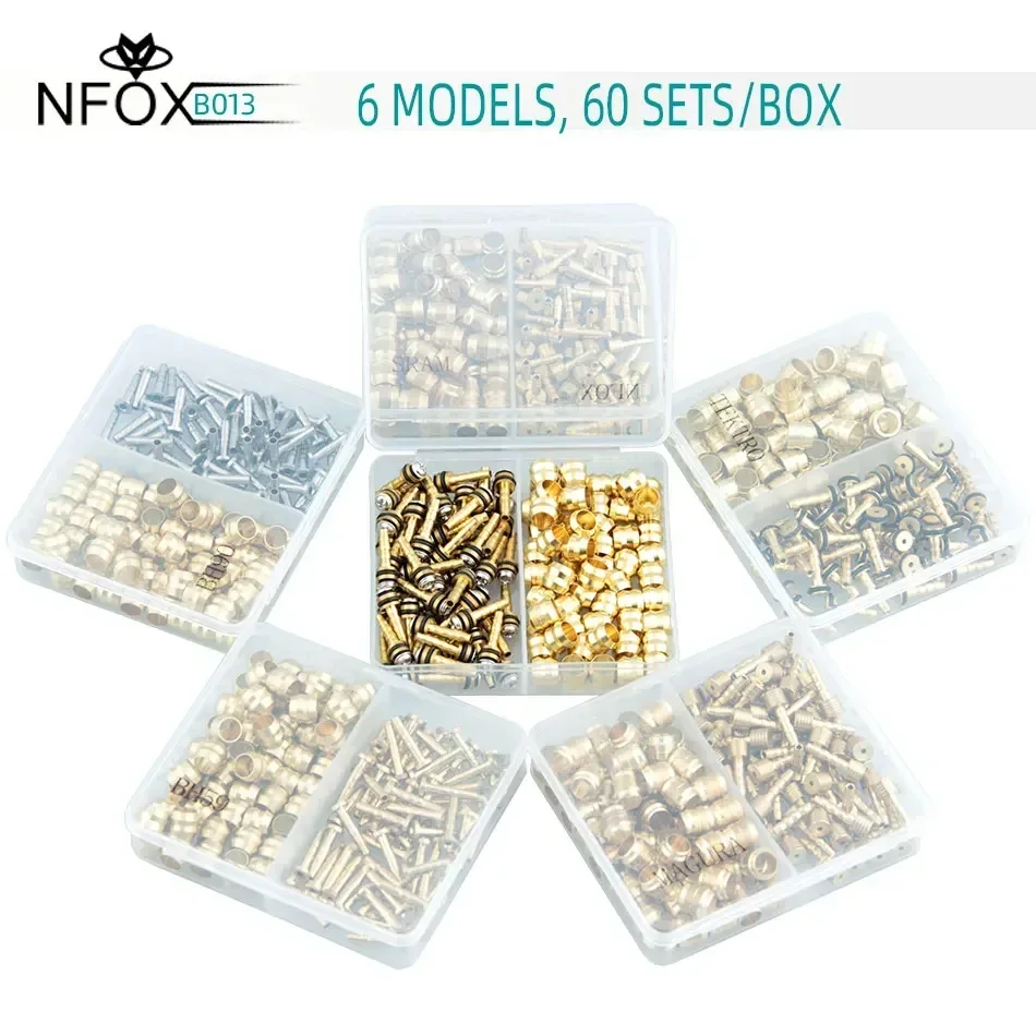

NFOX Bike Oil Brake Olive Head Oil Needle Copper Sleeve BH90 BH59 Magula AVID Bike Accessories Parts Xod Goodtaste Box-packed
