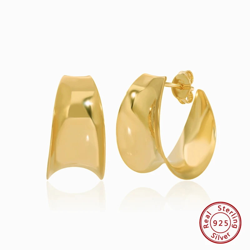 

Earrings 925 Sterling Silver Original Certificate Personalized Geometric Twisted Earrings For Women Free Shipping Jewelry