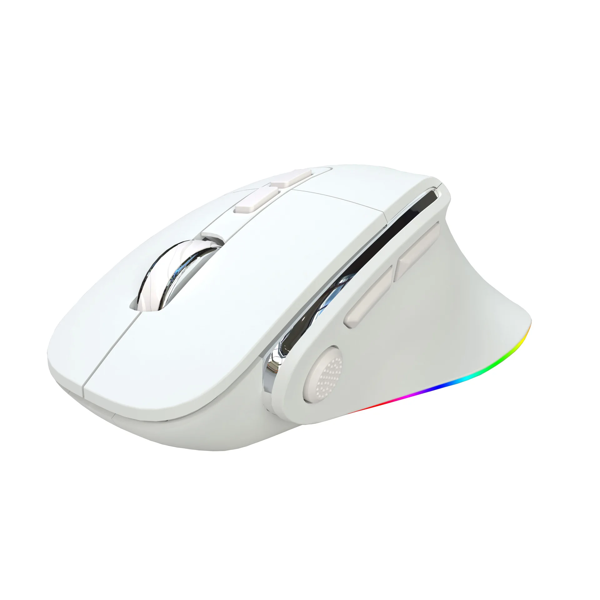 

Wireless Dual-mode Bluetooth Mouse Rechargeable Ergonomics RGB Mouse 2400 DPI Gaming Mice For Tablets Laptop iPad PC