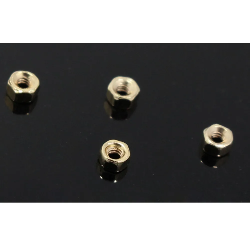 200pcs Gold Color Diameter 1.4mm Metal Eyeglasses Glasses Screw Nuts Optical Accessories