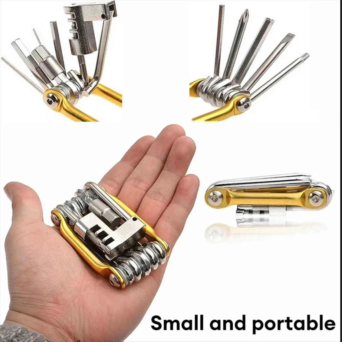 

AD10 11 in 1 Bicycle Bike Multi Repair Tool Kit Mountain Bike Wrench Screwdriver Chain Hex Bicycle Repair Bicycle Accessories A