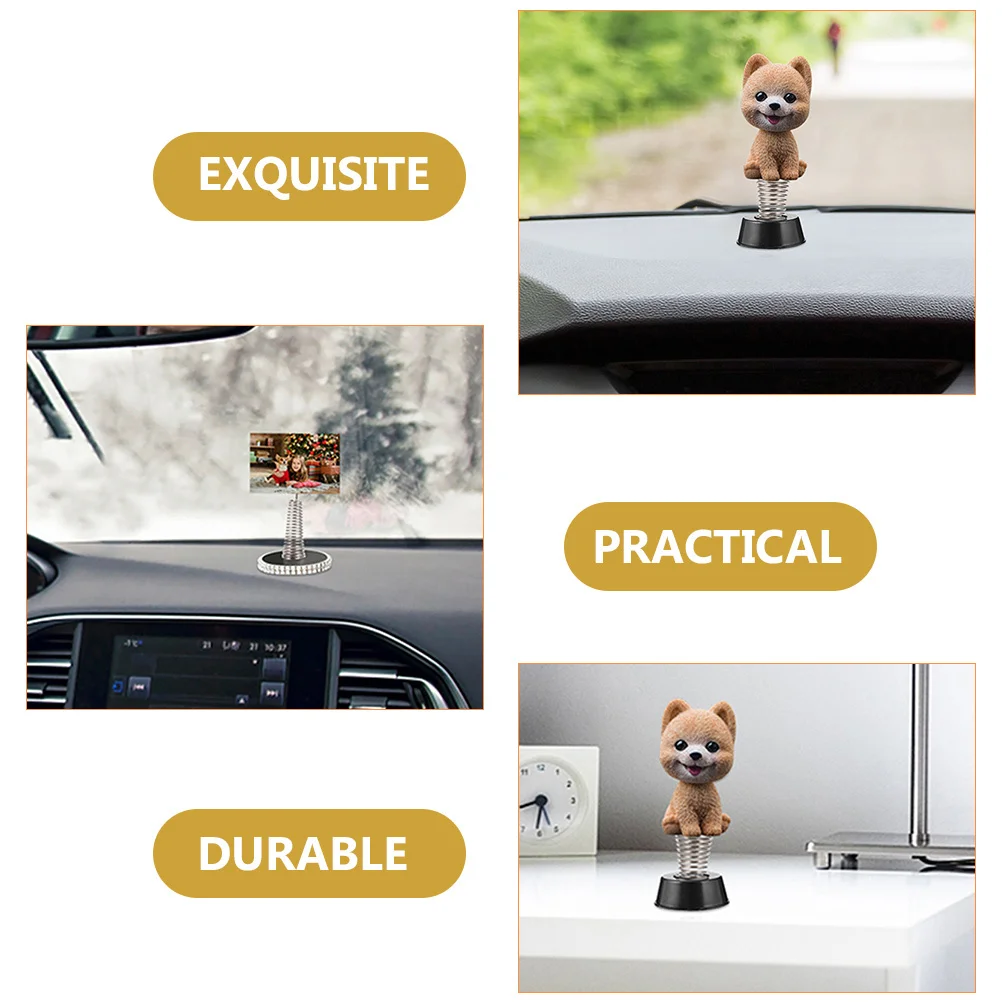 

15pcs Spring Base For Shaking Head Car Mount Diy Craft Ornament Adhesive Swing Dashboard Iron Miniature Decor Accessory