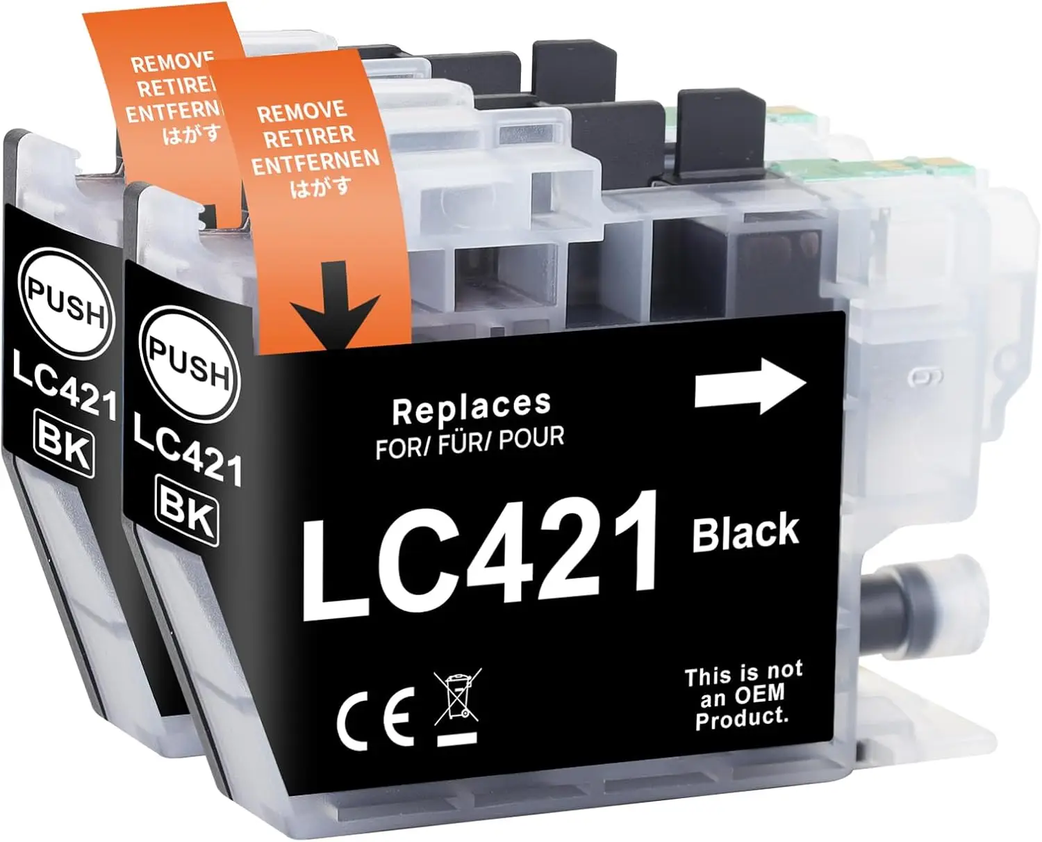 LC421 LC421XL Ink Cartridge Compatible for Brother LC 421 LC421 XL DCP-J1050DW DCP-J1140DW MFC-J1010DW Printer High Capacity