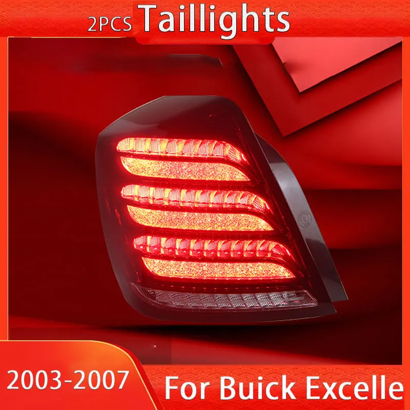 Led Taillight For Buick Excelle 2003-2007 LED DRL Sequential Moving Turning Signal Fog Brake Reversing Tail Lights