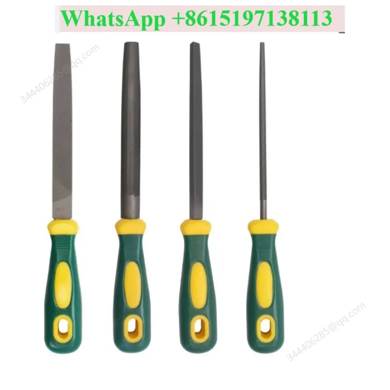 Round File Dual Color Handle Steel File Woodworking