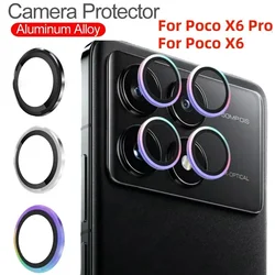 Metal Lens Ring Protector Glass for Xiaomi Poco F6 X6 X5 F5 Pro Camera Lens Screen Protector Poco X6 5G Back Lens Cover