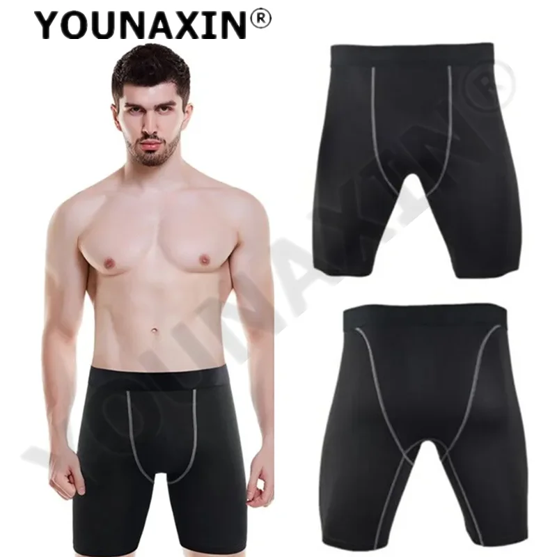 Men's Sports Shorts Black Tights Gym Fitness Training Pants Boy Basketball Football Outdoor Running Underpants S M L XL 2XL 3XL