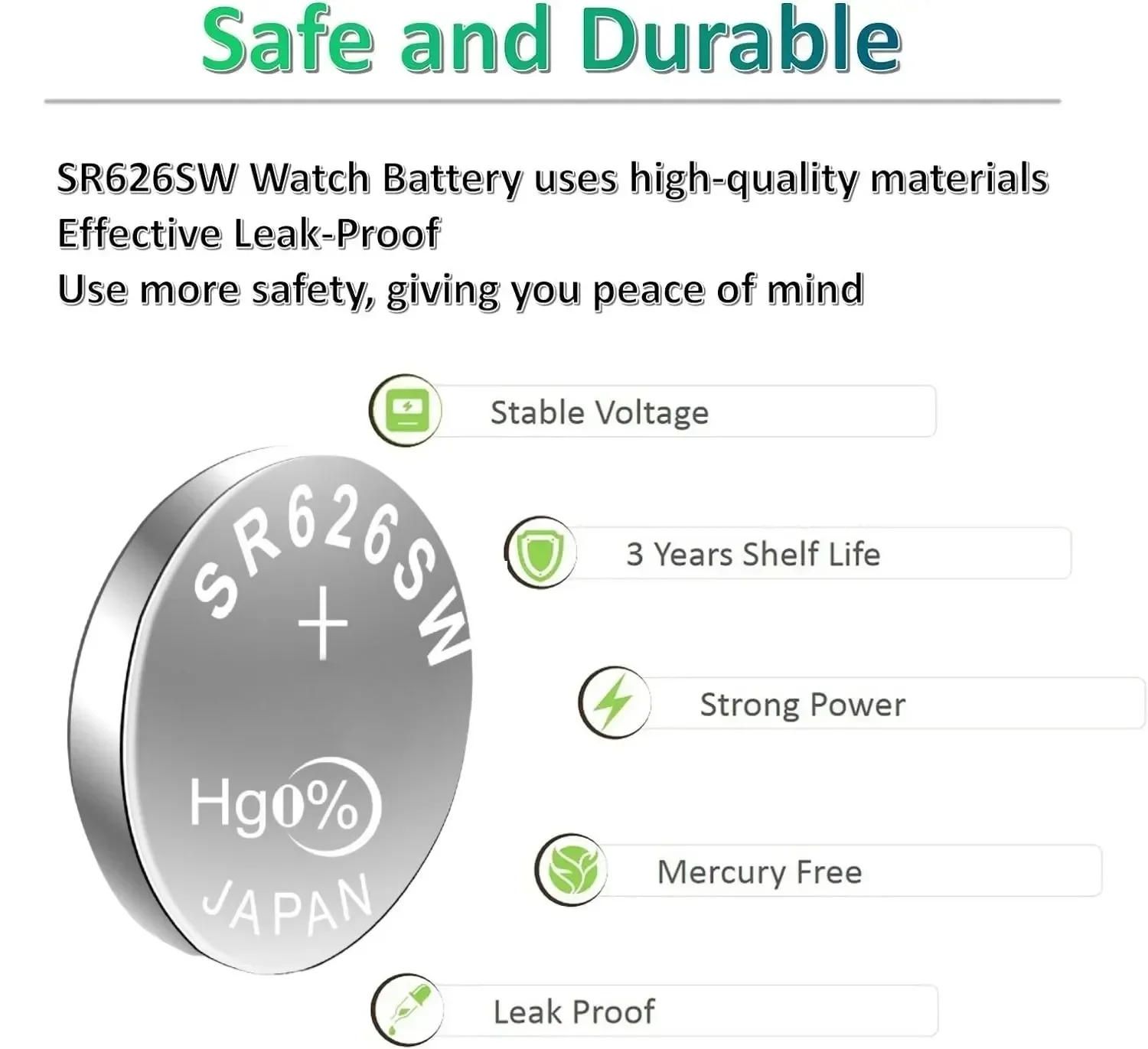 Original For SONY 377 SR626SW Battery High Capacity Silver Oxide 1.55V Button Cell Batteries for Watch