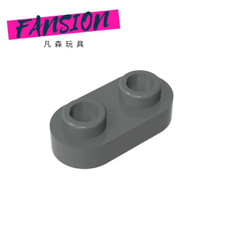

100g/370PCS 35480 Round 1 x 2 with Open Stud Short Circle with 2 holes Block Moc Compatible with Brick DIY Toys
