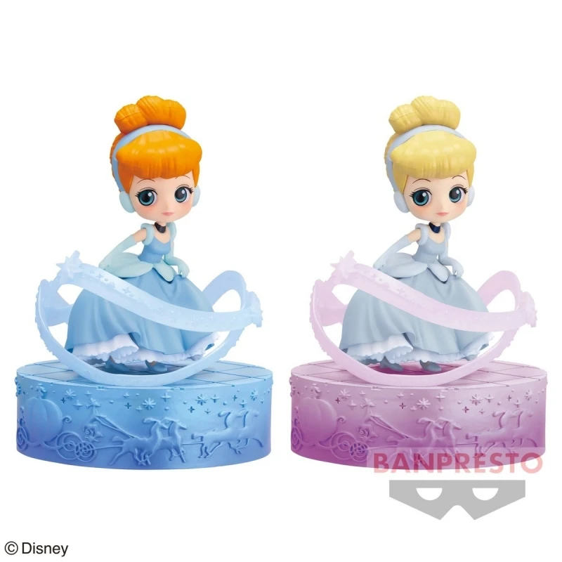 

Bandai Original Q Posket Stories Disney Cinderella Action Figure Cinderella Anime Toys For Kids Gift Collectible Model Ornaments