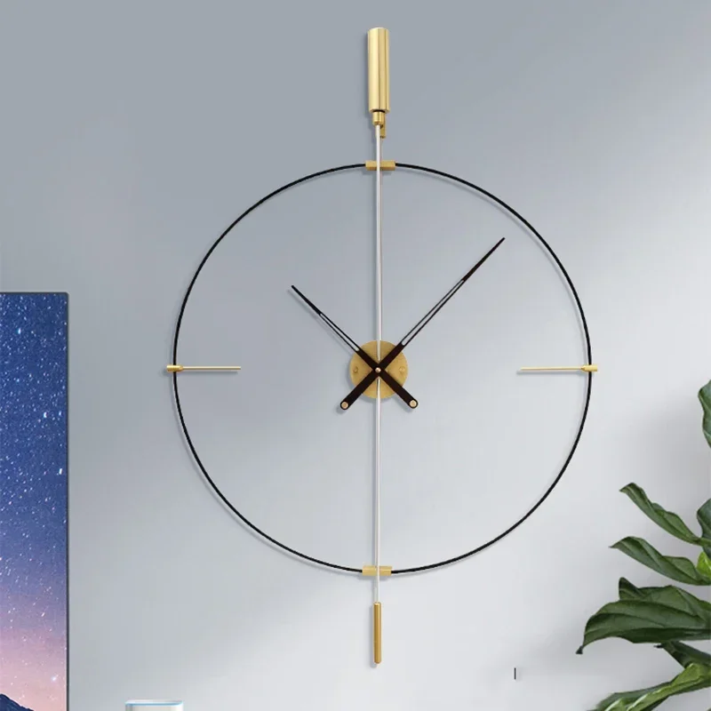 Spanish Luxury Wall Clock Minimalist Aesthetic Large Modern Living RoomOutdoor Silent Clocks Office Nordic Bedroom Decoration