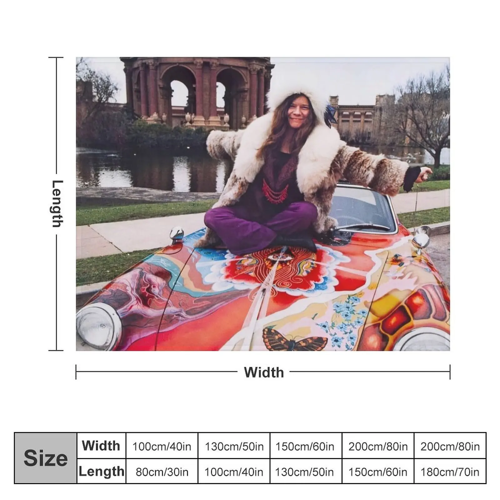 Janis Joplin Throw Blanket Large Luxury Thicken Blankets