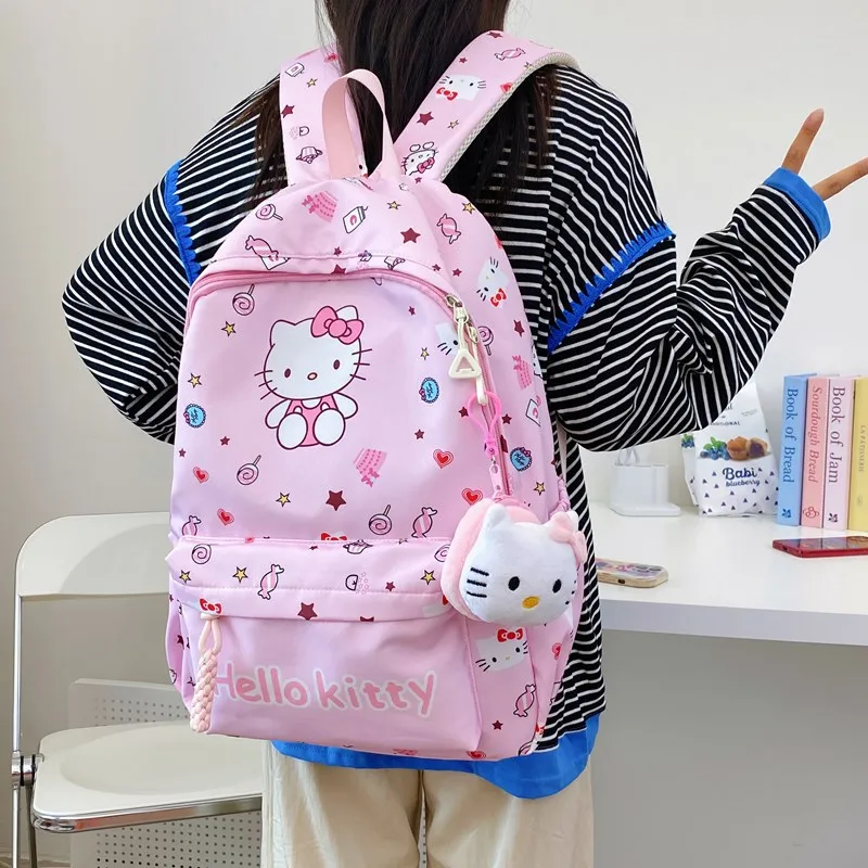 

Hello Kitty Kuromi Cute Cartoon Backpack for Girls Large Capacity High Value Student School Bag