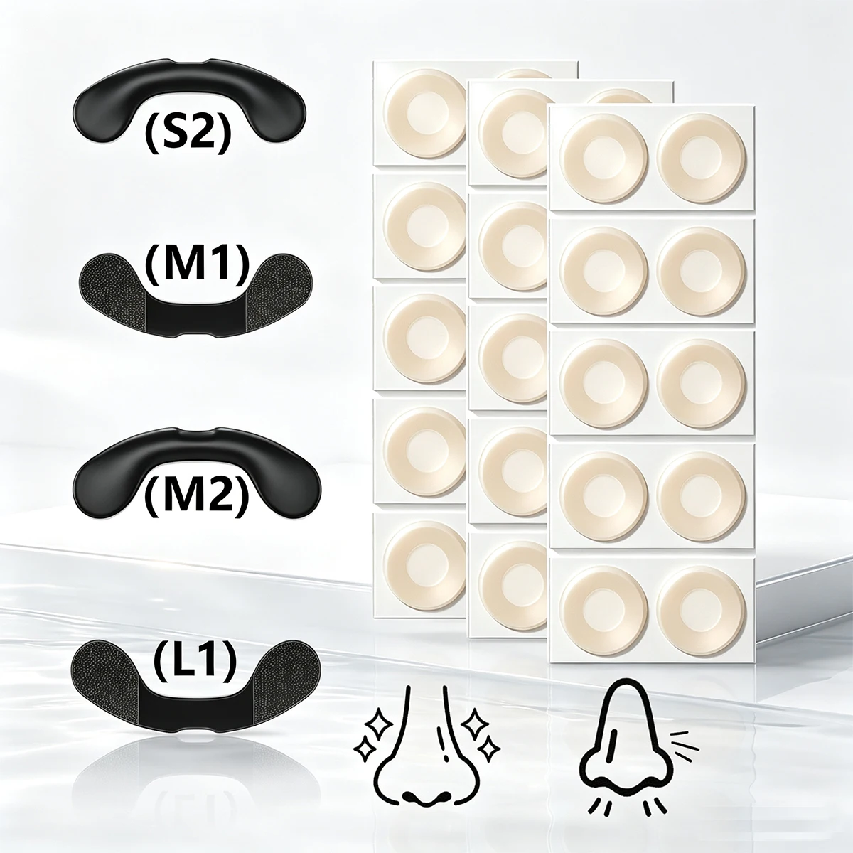 Nasendilatator Schlaf-Nasenatmungs-Dilatator Starter-Kit Nasenatmungsstreifen Nasenstreifen zur Luftdurchflussverstärkung – Detail 11