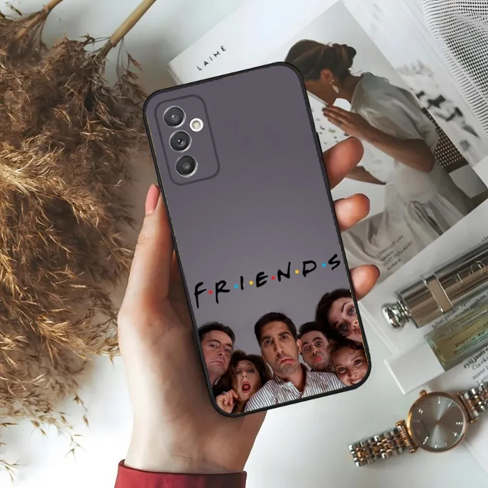 Cartoon funny F-Friends TV Show Phone Case For Samsung S24,23,22,30,21,10,9,Ultra,Plus,Lite,FE,5G Black Soft Case image 5