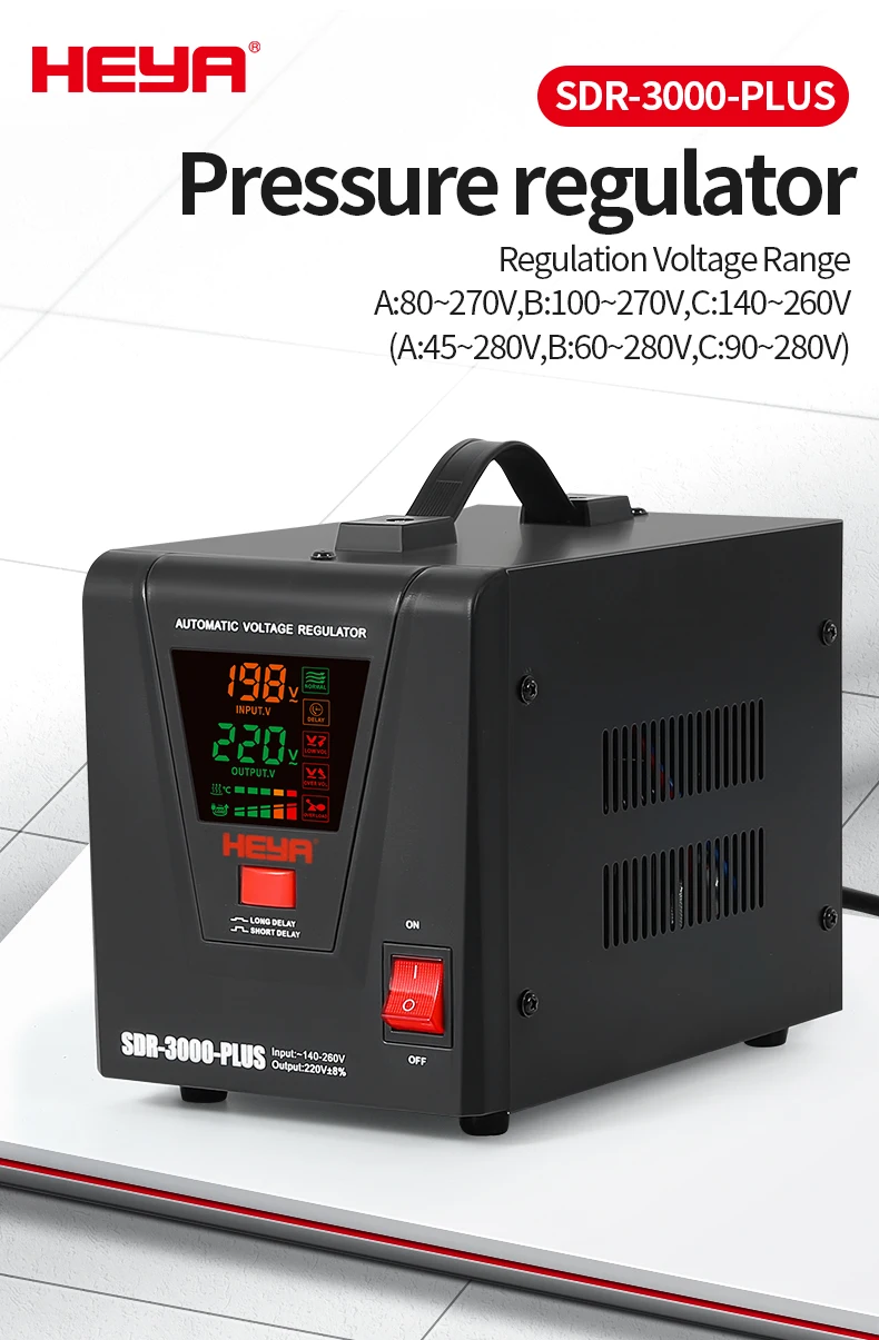 2KVA 3KVA Electronic AVR Voltage Regulator 2000VA Output 110V and 220V Voltage Stabilizers 50HZ 60HZ