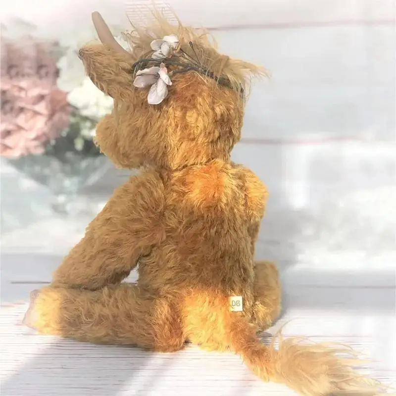 Scottish Highland Cow 9.8inch Highland Cattle Plush Doll Realistic Cuddly Farm Toy Stuffed Animal Plush Toys Soft Stuffed Gift