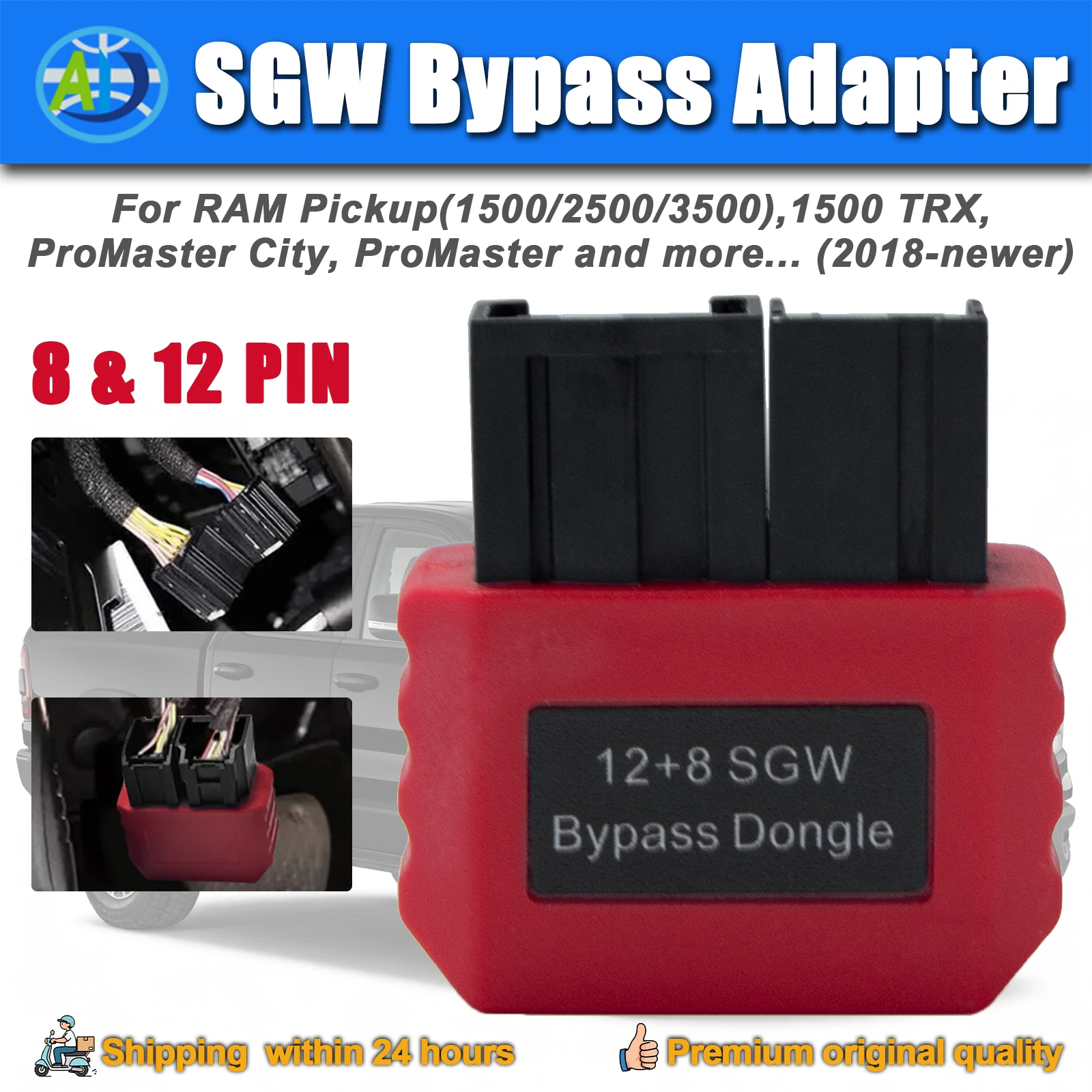SGW Bypass 12+8 Adapter For Chrysler /Dodge /Jeep /RAM /FIAT
