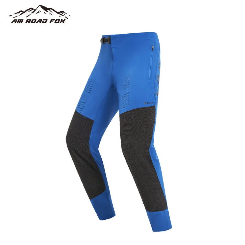 

2024 Men's MX Dirt Bike Quick-drying Elastic Zipper Pants For Defend MTB BMX ATV UTV DH Mountain Bike Downhill Cycling Pants