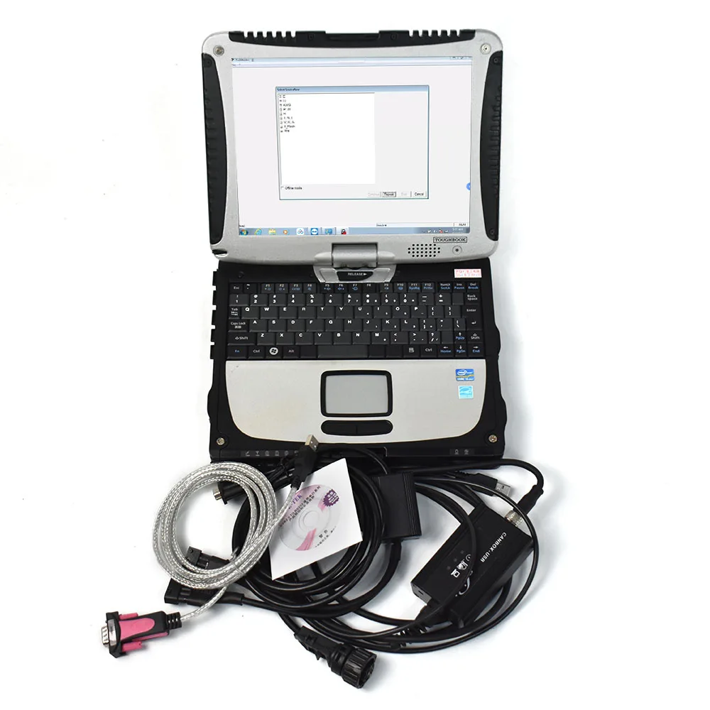 Canbox-USB Forklift for Linde pathfinder linde LSG forklift diagnosis scanner CF19 laptop Linde canbox doctor tool